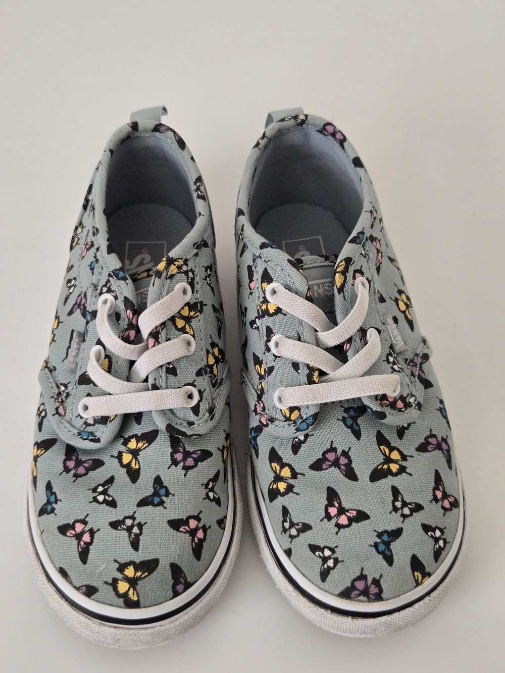Infant Girls Size 10 Toddler Lt Blue Butterfly Vans